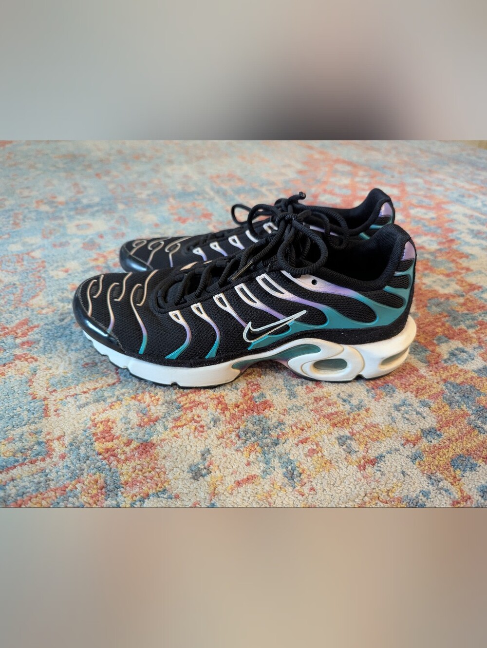 Nike Air Max Plus Youth 7Y Ws 8.5 Have A Nike Day BQ7224-001 Teal Purple Sneaker